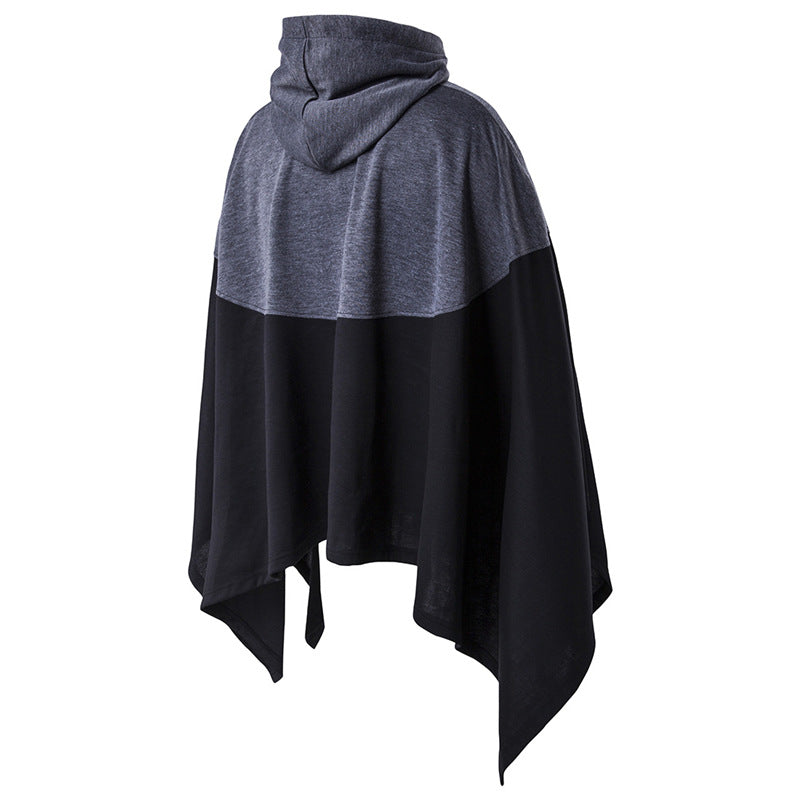 Stitching Fashion Personality Male Cloak Coat