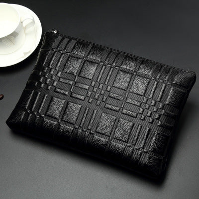 Croc Luxe Leather Clutch