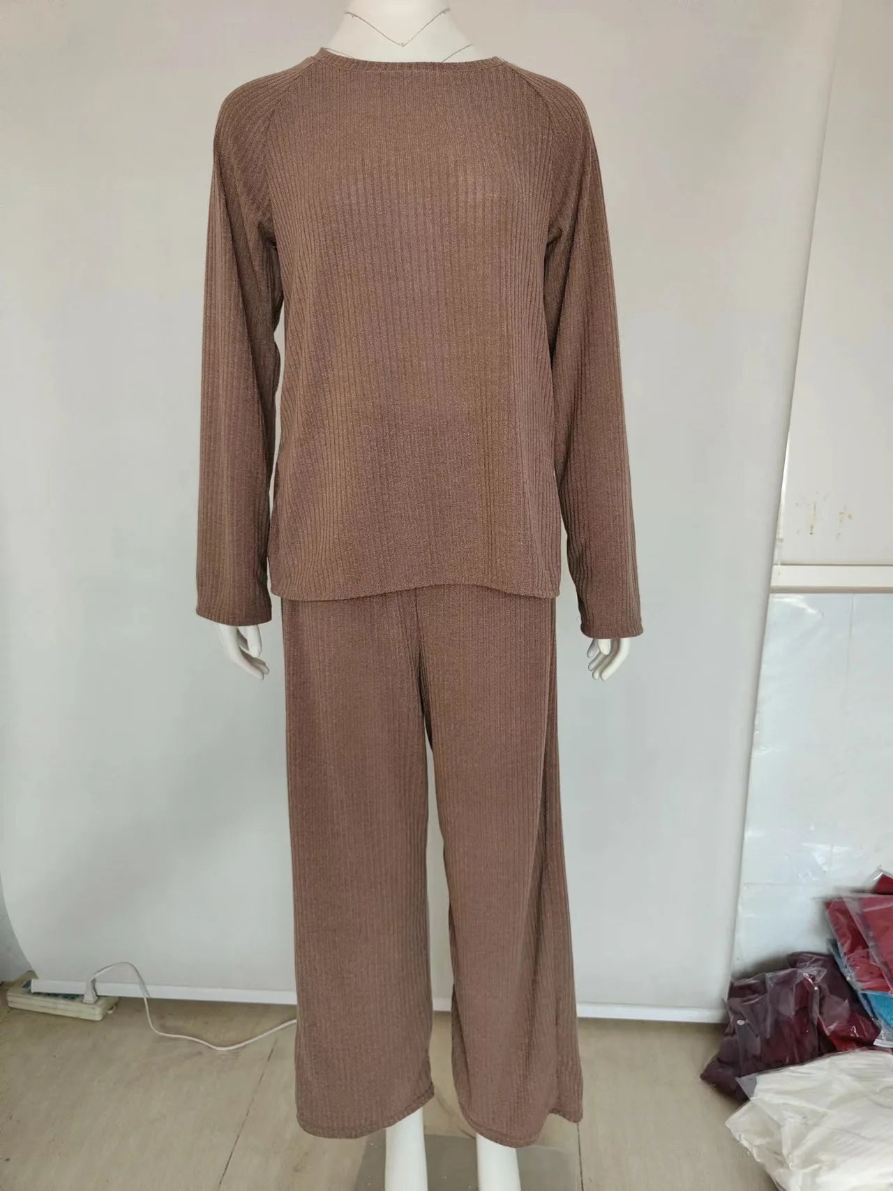 Women's Ribbed Knit Lounge Set
