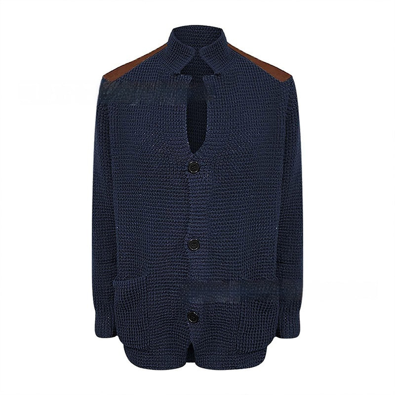 Men's Fashion Personality Retro Casual PU Jacket