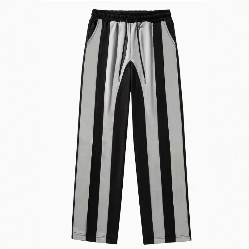Monochrome Stripe Track Pants