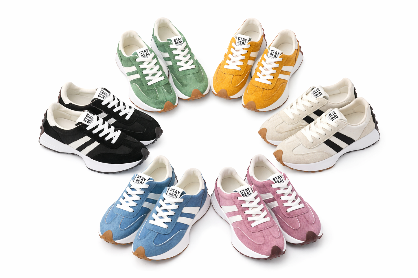 Women's Thick Bottom Casual Shoes Breathable Sneaker