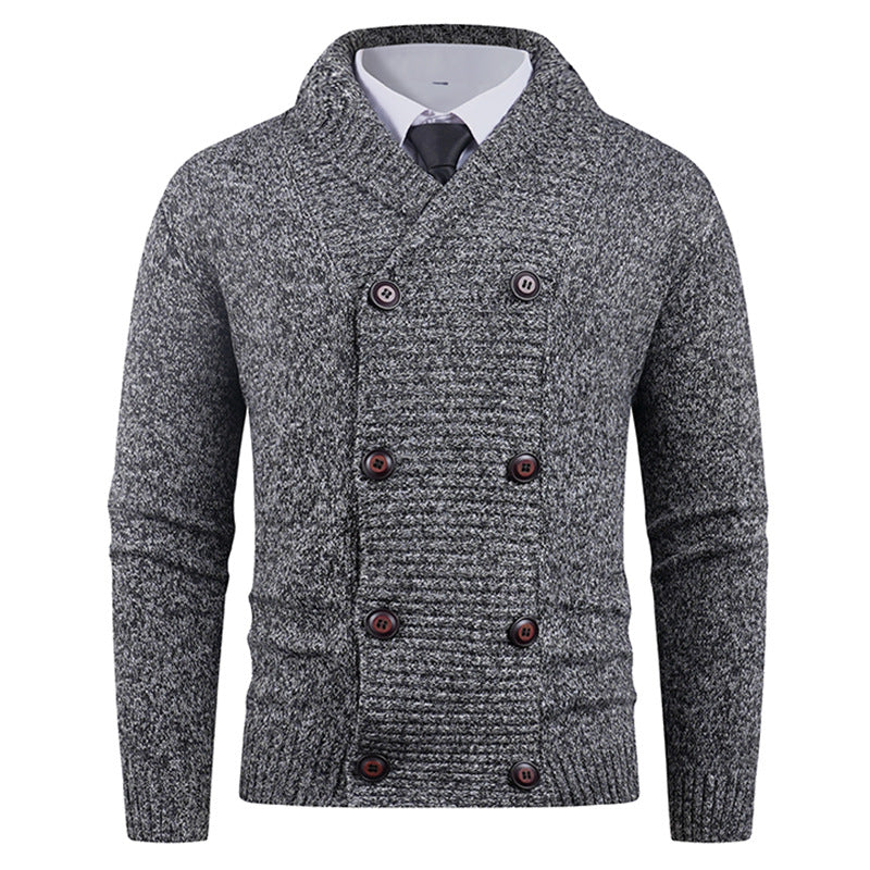 Men's Stylish Double-breasted Cardigan