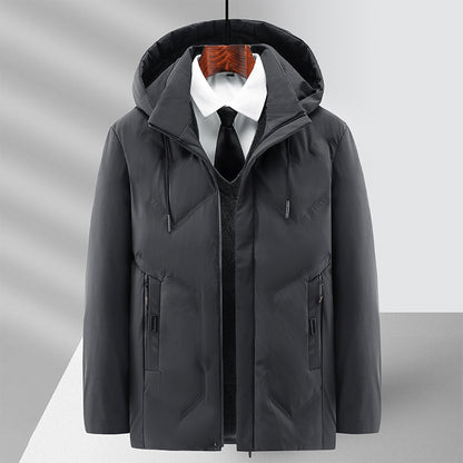 Fleece-Lined Winter Cotton Coat