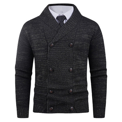Men's Stylish Double-breasted Cardigan