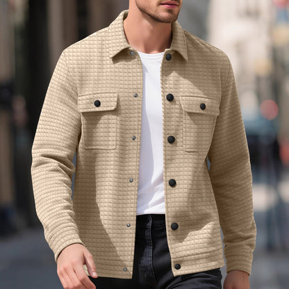Jacquard Check Knit Shirt