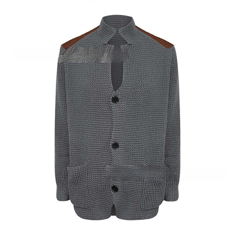 Men's Fashion Personality Retro Casual PU Jacket
