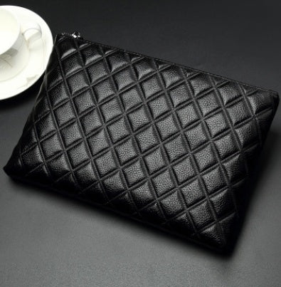 Croc Luxe Leather Clutch