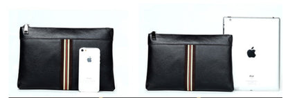 Croc Luxe Leather Clutch