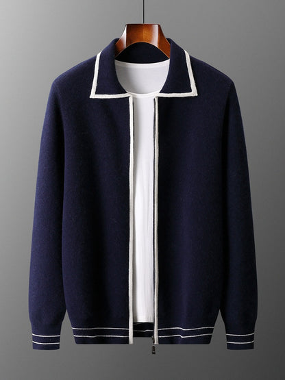 Woolen Open-Front Cardigan