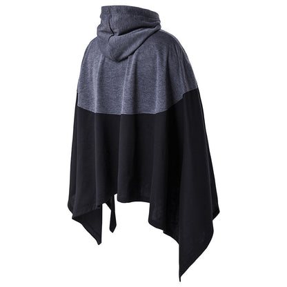 Stitching Fashion Personality Male Cloak Coat