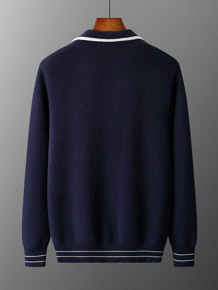 Woolen Open-Front Cardigan