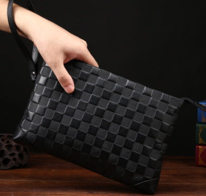 Croc Luxe Leather Clutch