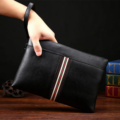 Croc Luxe Leather Clutch