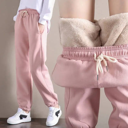 Women’s Fleece-Lined High-Waist Joggers
