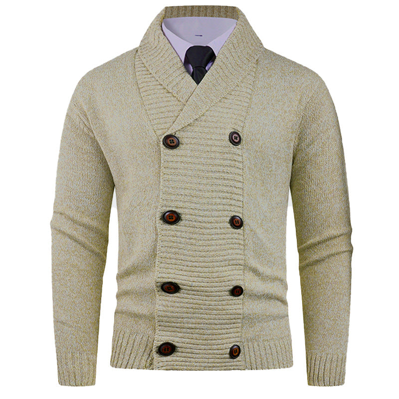 Men's Stylish Double-breasted Cardigan