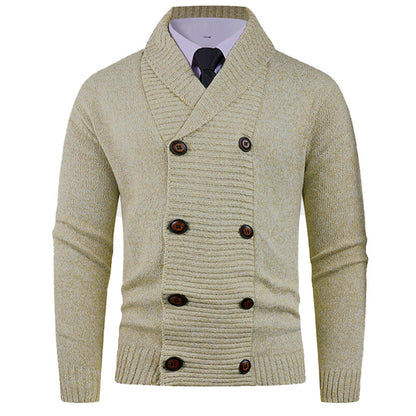 Men's Stylish Double-breasted Cardigan