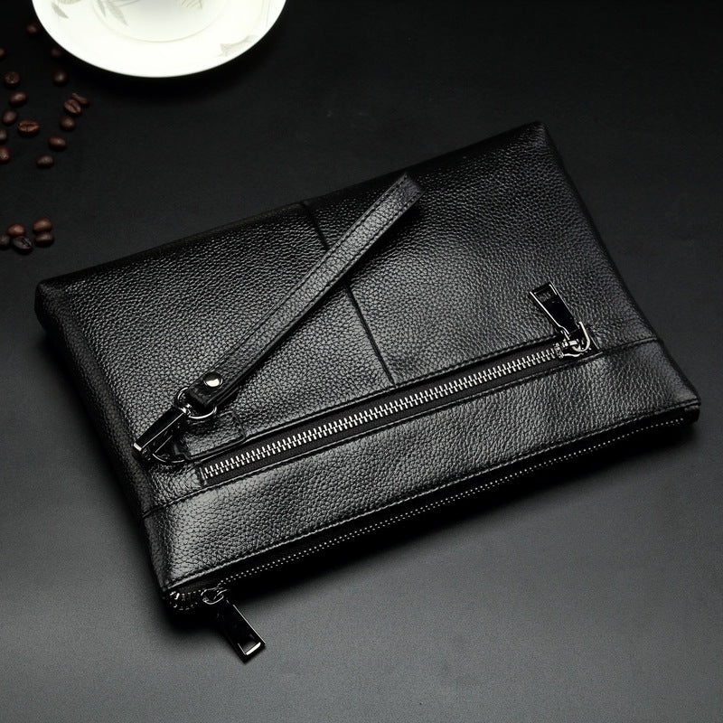 Croc Luxe Leather Clutch