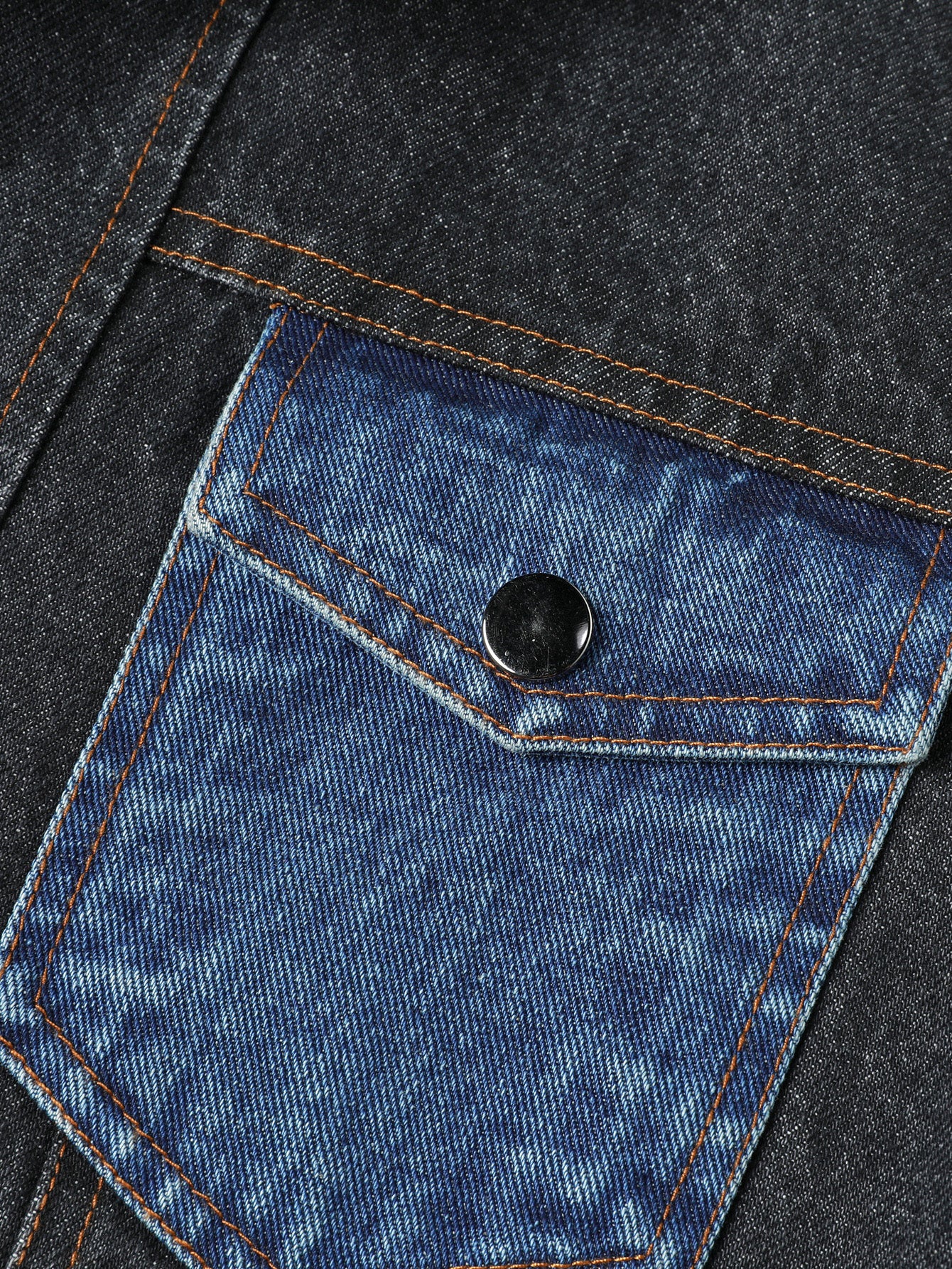 Men's Denim Jacket - Patchwork Trendy Style, Autumn Outerwear