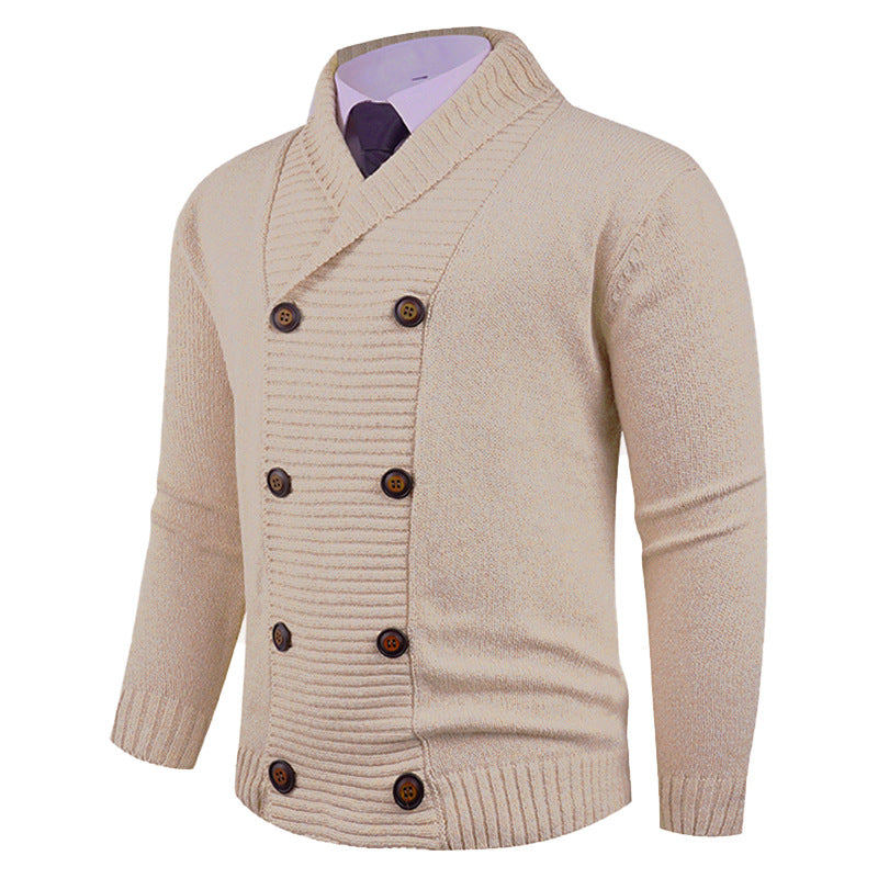 Men's Stylish Double-breasted Cardigan