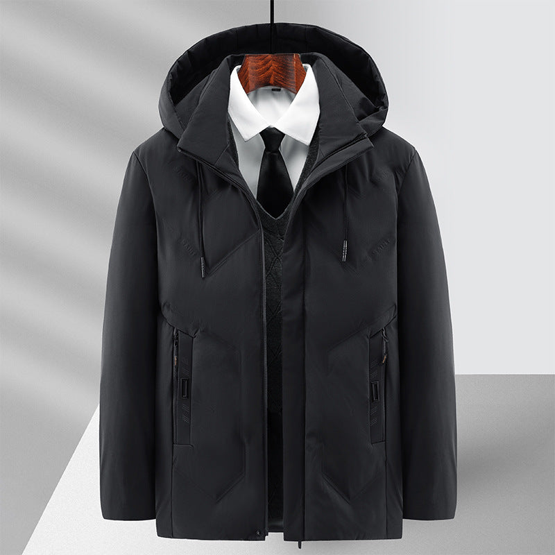 Fleece-Lined Winter Cotton Coat