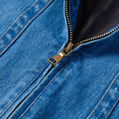 Men's Denim Jacket - Multi-Pocket Design, Spring & Autumn Outerwear