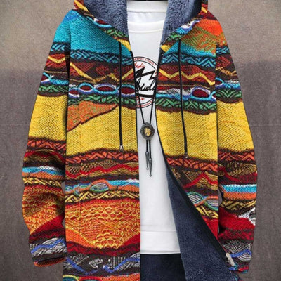 Graphic Print Hooded Jacket
