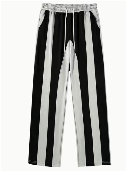 Monochrome Stripe Track Pants
