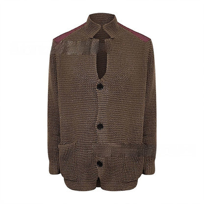 Men's Fashion Personality Retro Casual PU Jacket