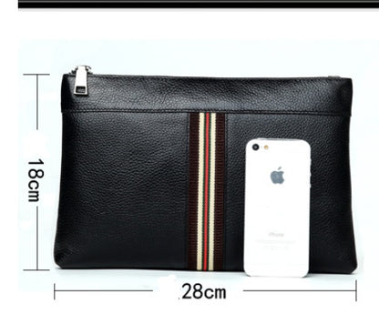 Croc Luxe Leather Clutch