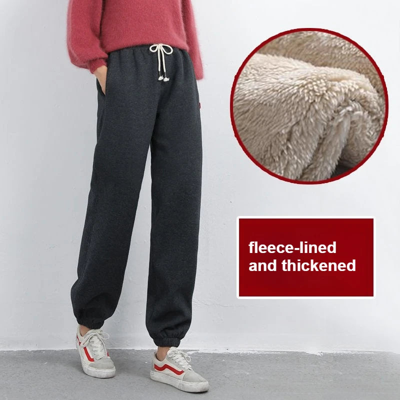 Women’s Fleece-Lined High-Waist Joggers