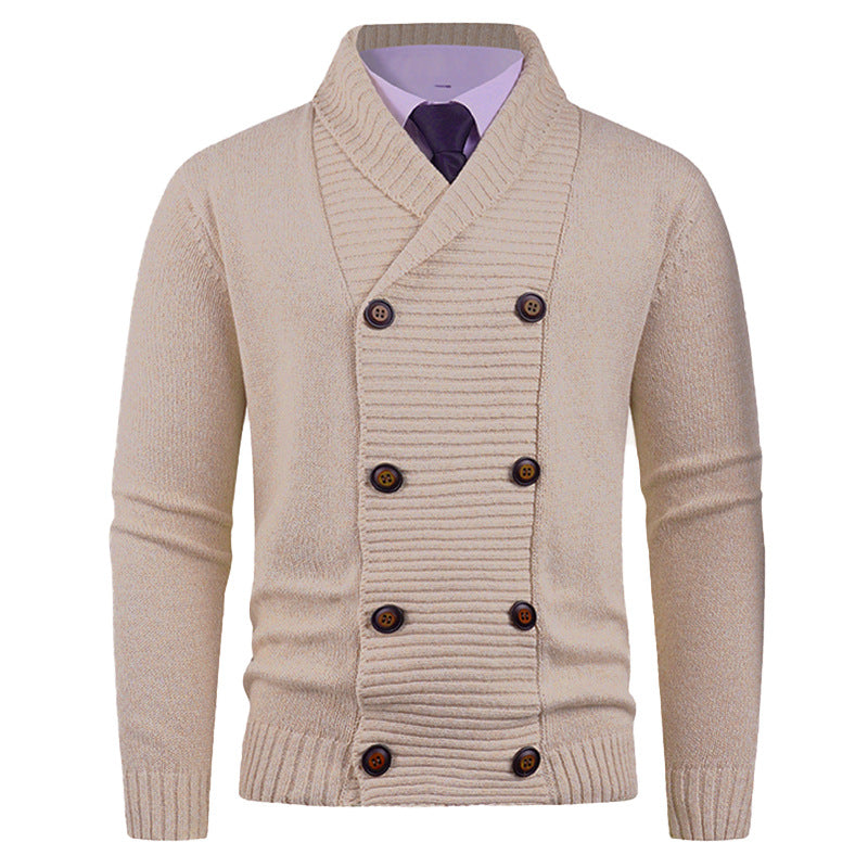 Men's Stylish Double-breasted Cardigan
