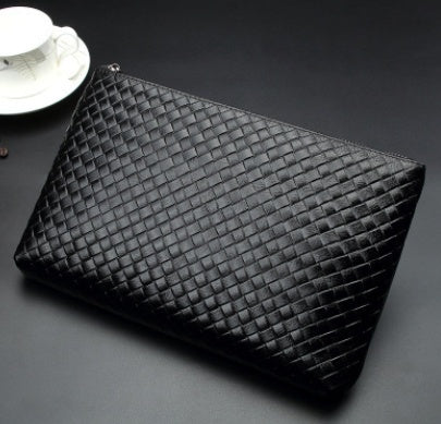 Croc Luxe Leather Clutch