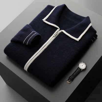 Woolen Open-Front Cardigan
