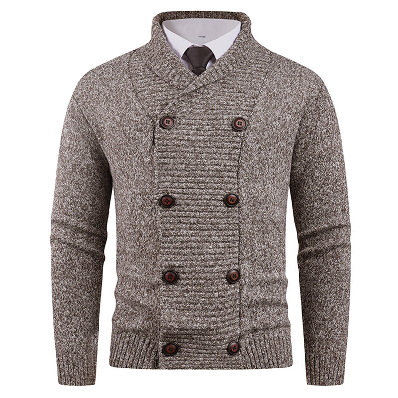 Men's Stylish Double-breasted Cardigan