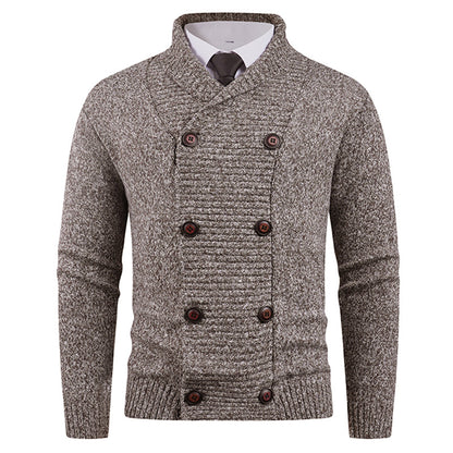Men's Stylish Double-breasted Cardigan