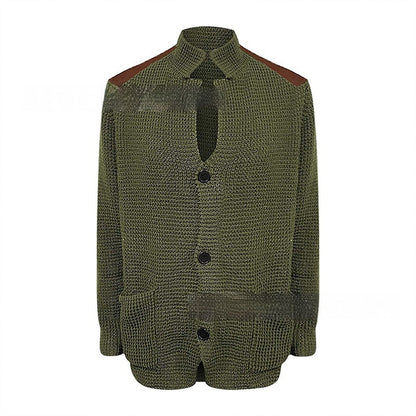 Men's Fashion Personality Retro Casual PU Jacket