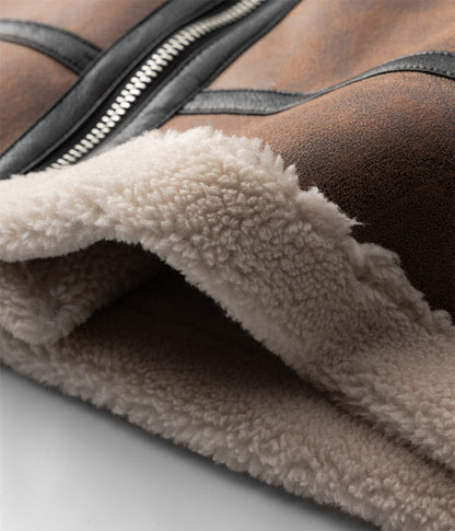 Men's Lamb Wool Coat Winter Clothing