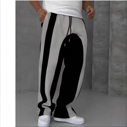 Monochrome Stripe Track Pants