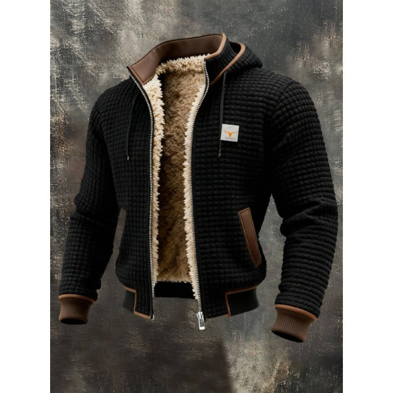 Sherpa Quilted Hooded Jacket