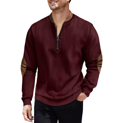 Men's Casual Jacket Pullover Zip-up Shirt