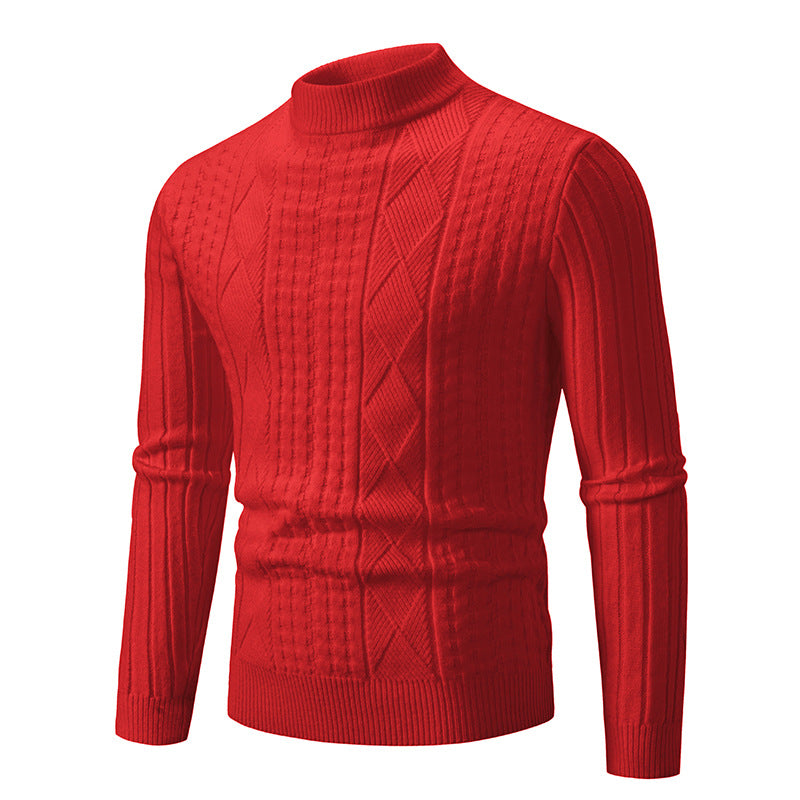 Men's Casual Woven Sweater