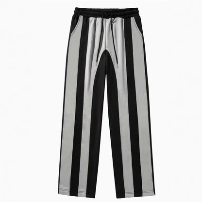 Monochrome Stripe Track Pants