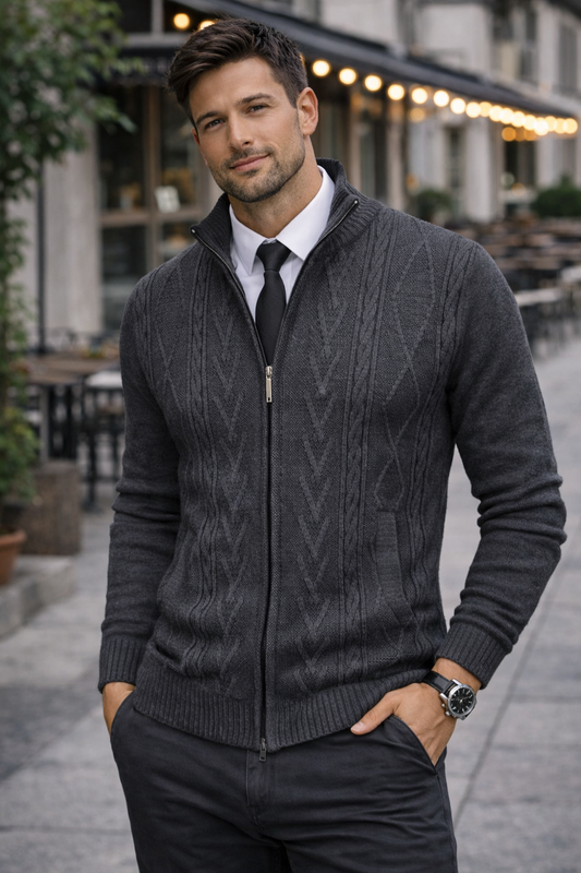 Zip Knit Cardigan