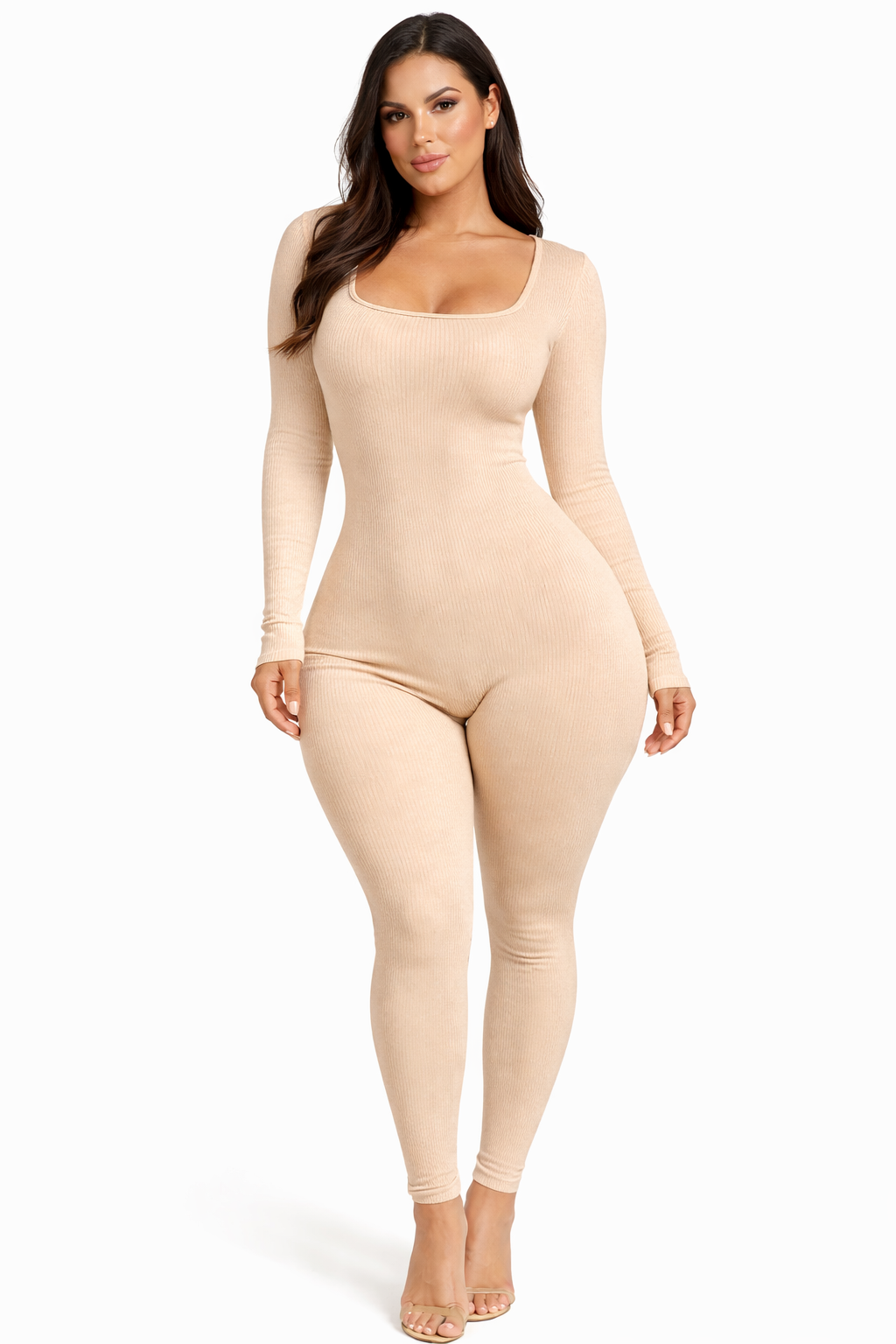 Women's Seamless Long-Sleeve Yoga Jumpsuit