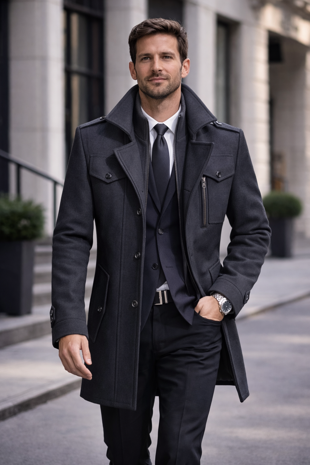 Heritage Stand Trench Collar Coat
