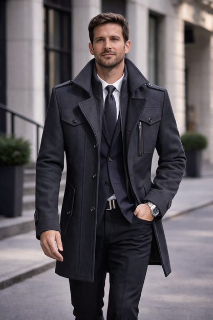 Heritage Stand Trench Collar Coat