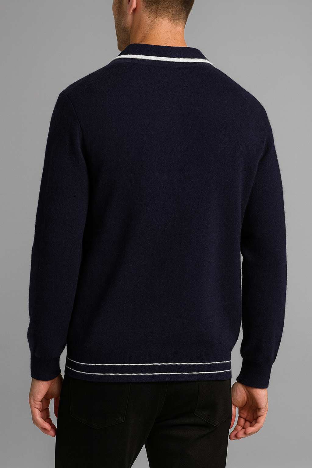 Woolen Open-Front Cardigan
