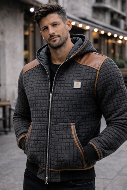 Sherpa Quilted Hooded Jacket