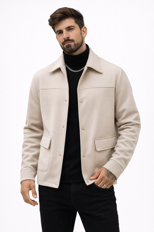 Men’s European-Style Casual Lapel Jacket